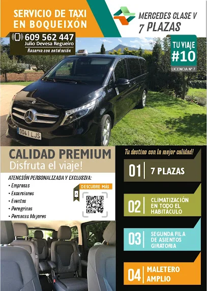 Taxi Julio - BoqueixóN - Mercedes Clase V (7 Plazas) en Boqueijón