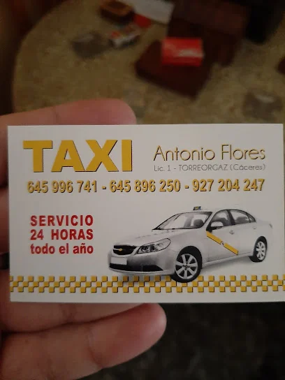 Taxi Antonio Flores en Torreorgaz