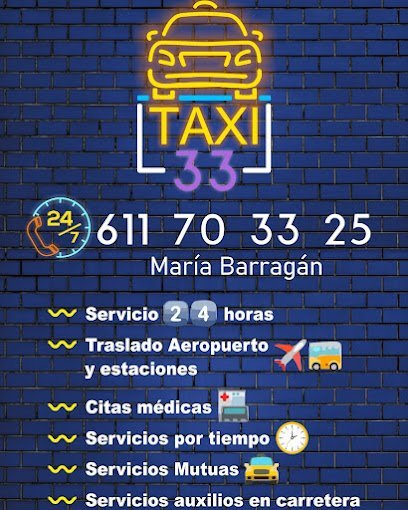 Taxi 33 en Ahillones